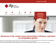Tablet Screenshot of ifp-formation.ch